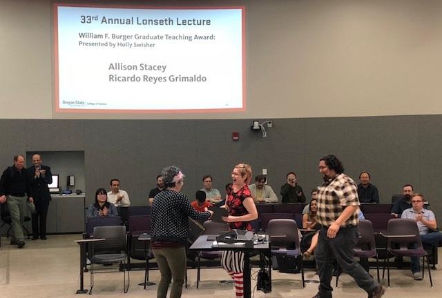 Ricardo R.G and Allison S. at the 2018 Lonseth Lecture.