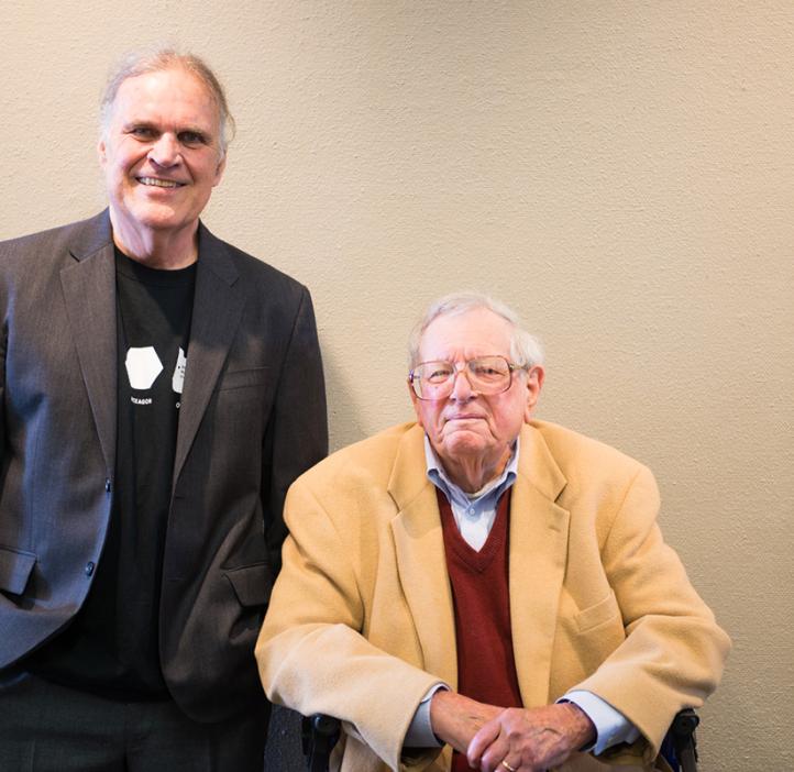 Ed Waymire and former Dean of Science Fred Horne
